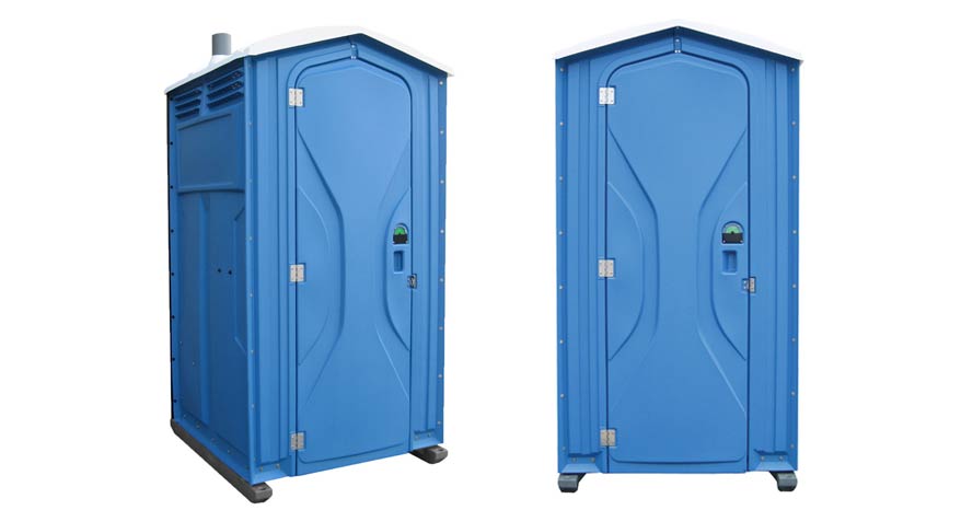 Long-term porta potty units on site in Watertown, South Dakota